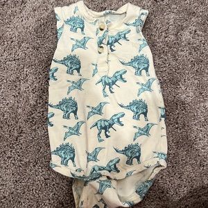 Kate Quinn dinosaur tank top onesie
